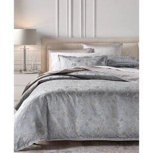 Hotel Collection Sakura Blossom Comforter Set King Slate Blue New $625